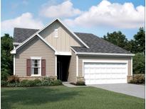 Charming single-story home featuring a two-car garage, siding, and manicured lawn at 41 Bandimere Parkway, Dallas, GA 30157