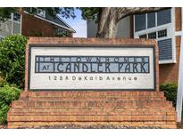 Community sign for The Townhomes at Candler Park located at 1258 DeKalb Avenue NE at 1258 Dekalb Ne Ave # 112, Atlanta, GA 30307