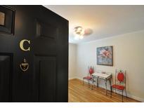 Inviting entryway featuring hardwood floors and tasteful decor, creating a warm and welcoming ambiance at 1332 Euclid Ave # C, Atlanta, GA 30307