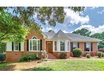 Charming brick home with manicured lawn, mature trees and traditional architectural details at 98 Country Acres Ct, Mcdonough, GA 30253