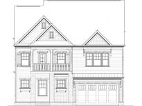 Architectural drawing showing the design of the two-story home at 4002 Potter Way, Woodstock, GA 30188