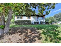 Charming single-story home with manicured front yard and mature tree providing shade at 3991 Adamsville Sw Dr, Atlanta, GA 30331