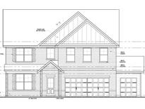 New construction home showing brick veneer, board and batten siding, and open gable entrance at 609 Villa Rica Spgs, Villa Rica, GA 30180