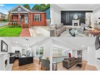 Charming red brick home featuring a welcoming front porch and manicured lawn at 50 Ormond Sw St, Atlanta, GA 30315