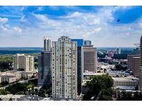 Expansive city view featuring high-rise buildings and lush green trees at 3445 Stratford Ne Rd # 2703, Atlanta, GA 30326