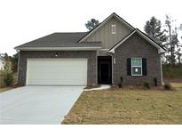 Charming one-story brick home with a two-car garage and a well-manicured lawn at 206 Silverton Dr, Dacula, GA 30019