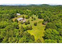 Expansive property with lush greenery, outbuildings, and a charming home nestled amidst nature at 195 Connesena Rd, Kingston, GA 30145