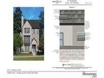A two-story house is presented with a color scheme featuring gray shingles and brick veneer for a sophisticated exterior at 2285 Park Walke Dr, Alpharetta, GA 30009