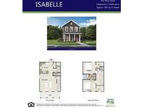 Charming two-story home with a traditional architectural style and a welcoming front porch at 150 Bartow Street, Lot #5, Fayetteville, GA 30214