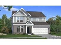 Charming two-story home with brick and gray siding, complemented by a well-manicured lawn at 271 Abbotts Crossing Cir, Conyers, GA 30094