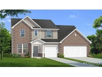 Charming two-story brick home with a three-car garage and beautifully landscaped front yard at 316 Moab Ct, Stockbridge, GA 30281