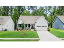 Charming one-story home boasts a manicured lawn and a welcoming entrance, creating great curb appeal at 51 Black Rock Rdg, Sharpsburg, GA 30277