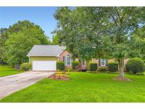 Charming single-Gathering home with a lush green lawn, mature trees, and well-maintained landscaping at 180 Moseley Crossing Dr, Stockbridge, GA 30281