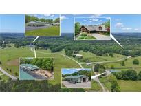Acreage with several structures, pastures, and tree-lined property at 14501 Woolsey Rd, Hampton, GA 30228