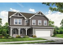 New two story home features a welcoming porch and attached two car garage at 4778 Moonstone Trce, Kennesaw, GA 30144