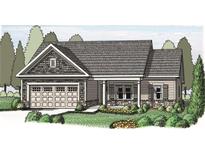 Charming single-story home with a welcoming front porch and a convenient two-car garage at 1038 Red Oak Ln, Loganville, GA 30052