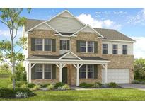 Charming brick home with covered front porch and well-maintained landscaping at 5325 Trescott Path, Cumming, GA 30028