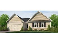 Charming single-story home with manicured lawn, two-car garage, and classic architectural details at 913 Sundown Pt, Villa Rica, GA 30180