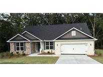 Charming single-Gathering home featuring a stone and brick facade and a two-car garage at 3382 Milan Ct # 3 Appx/Plan Sqft 3327, Douglasville, GA 30135