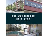 A stunning exterior shot of The Washington, showcasing its beautiful architecture and welcoming pool at 870 Mayson Turner Nw Rd # 1228, Atlanta, GA 30314