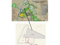 Proposed site plan shows the neighborhood trail network and green spaces with regional connections near the town center at 3534 Dahlonega Hwy, Cumming, GA 30028