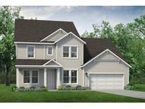 Charming two-story home featuring light siding, gray roof, attached two-car garage and manicured lawn at 133 Willow Bend Rd, Hiram, GA 30141