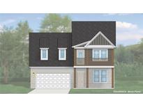 Charming two-story home with a brick panel exterior, a balcony, and a two-car garage at 2555 Dixon Pl, Lawrenceville, GA 30045