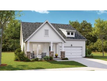 Charming craftsman style home with stone accents and a two-car garage at 1892 Nola Run Run, Summerville, SC 29485