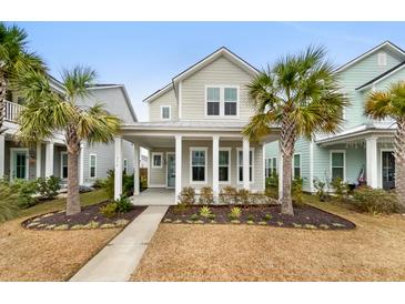 Craftsman style home with front porch and landscaped yard at 376 Watergrass Way, Summerville, SC 29485