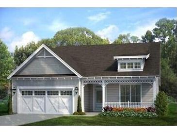 Craftsman style home with gray siding, white trim, and a two-car garage at 102 Black Stilt Way, Summerville, SC 29483
