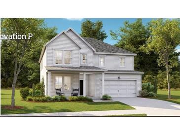 Two-story house with white siding, gray roof, and a two-car garage at 253 Pine Crest View Dr, Summerville, SC 29486