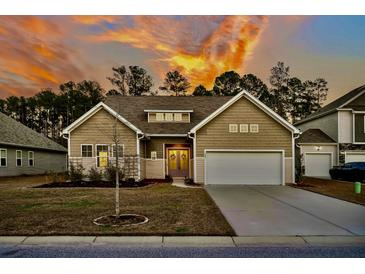 Charming single Gathering home featuring a two-car garage and landscaped front yard in a desirable neighborhood at 229 Celestial Blvd, Summerville, SC 29486