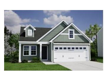 Charming exterior showcasing craftsman-style details, a two-car garage, and well-manicured lawn at 111 O'Leary Circle, Summerville, SC 29483