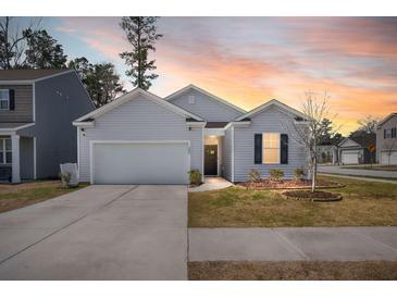 Charming single-Gathering home featuring a well-manicured lawn and an attached two-car garage at 202 Tall Grass Ct, Summerville, SC 29483