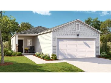 Charming single-story home with a well-manicured lawn, inviting entryway, and attached two car garage at 319 Pine Crest View, Summerville, SC 29486