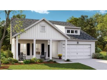 Charming new construction home featuring board and batten siding, inviting front porch, and a two-car garage at 542 Richfield Way, Summerville, SC 29486