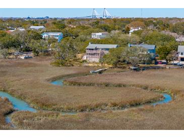 Beautiful home with marsh views and private dock access to the winding creek at 204 William St, Mount Pleasant, SC 29464