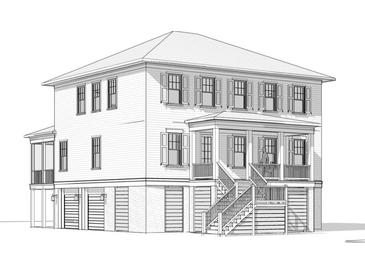 Two-story home featuring a charming front porch and classic architectural design at 1725 Vireo Ct, Johns Island, SC 29455