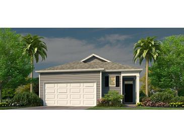 Charming single story home with gray siding, white trim and a two car garage at 289 Watersglen Dr, Summerville, SC 29486