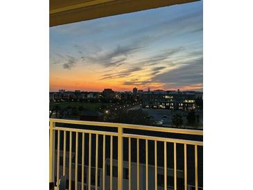 Balcony view overlooking the city skyline during a beautiful sunset at 330 Concord St # 6C, Charleston, SC 29401