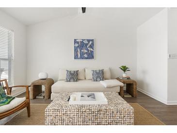 Bright living room featuring stylish furniture, modern decor, and lots of natural light at 700 Daniel Ellis Drive # 5303, James Island, SC 29412
