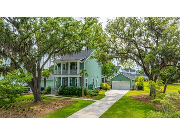 Charming two-story home with a double porch, driveway and garage at 2596 Hatch Dr, Johns Island, SC 29455