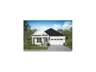 Charming single-story home with a classic white exterior, a covered porch, and an attached garage at 432 Evening Glow Ln, Summerville, SC 29486