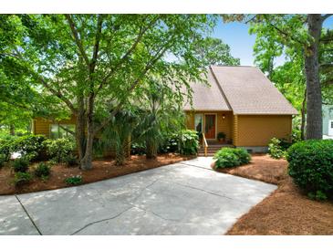 Charming home with well-maintained landscaping, beautiful trees, and a spacious driveway at 919 Overview Ct, Mount Pleasant, SC 29464