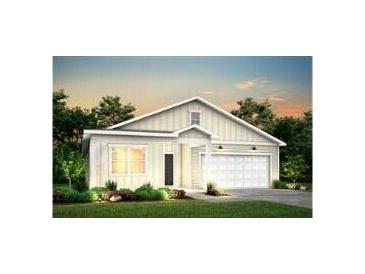 Charming one-story home with white siding, gabled roof, a well-manicured lawn, and an attached garage at 782 Meadowbrook Ln, Summerville, SC 29486