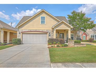 Charming home with a two-car garage, well-manicured lawn, and attractive landscaping at 271 Village Stone Cir, Summerville, SC 29486