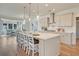 Open concept kitchen with large island and breakfast bar at 173 Fiddleback Dr, Summerville, SC 29486
