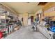 Garage with ample storage and shelving at 175 Maria Stuart Ln, Varnville, SC 29944