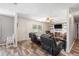 Cozy living area with a TV, fireplace, and seating at 175 Maria Stuart Ln, Varnville, SC 29944