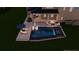 Inviting pool and patio featuring lounge seating, dining area, and a relaxing ambiance for outdoor enjoyment at 3820 Gnarled Oaks Ln, Johns Island, SC 29455